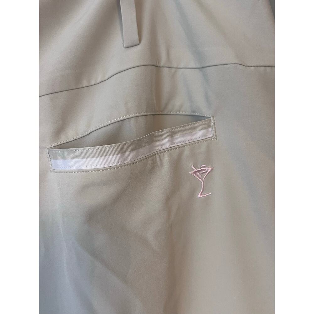 Golftini Women’s Sz 12 Ruffled Pleated Golf Skirt Skort Beige Cream Preppy Luxe - Picture 9 of 10